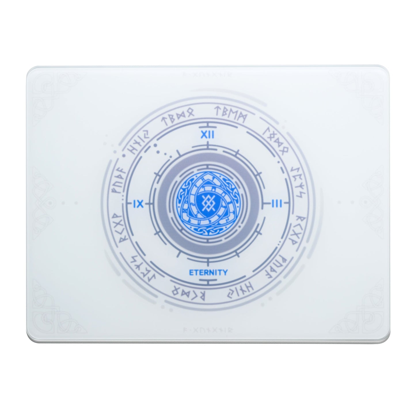 XVX Space Pad Glass Gaming Mouse Pad with Anti-Slip Rubber Base