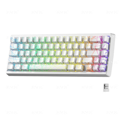 XVX M67 JadeStone Spider Web VIA Tri-Mode Mechanical Keyboard with IMD-Tech Keycaps