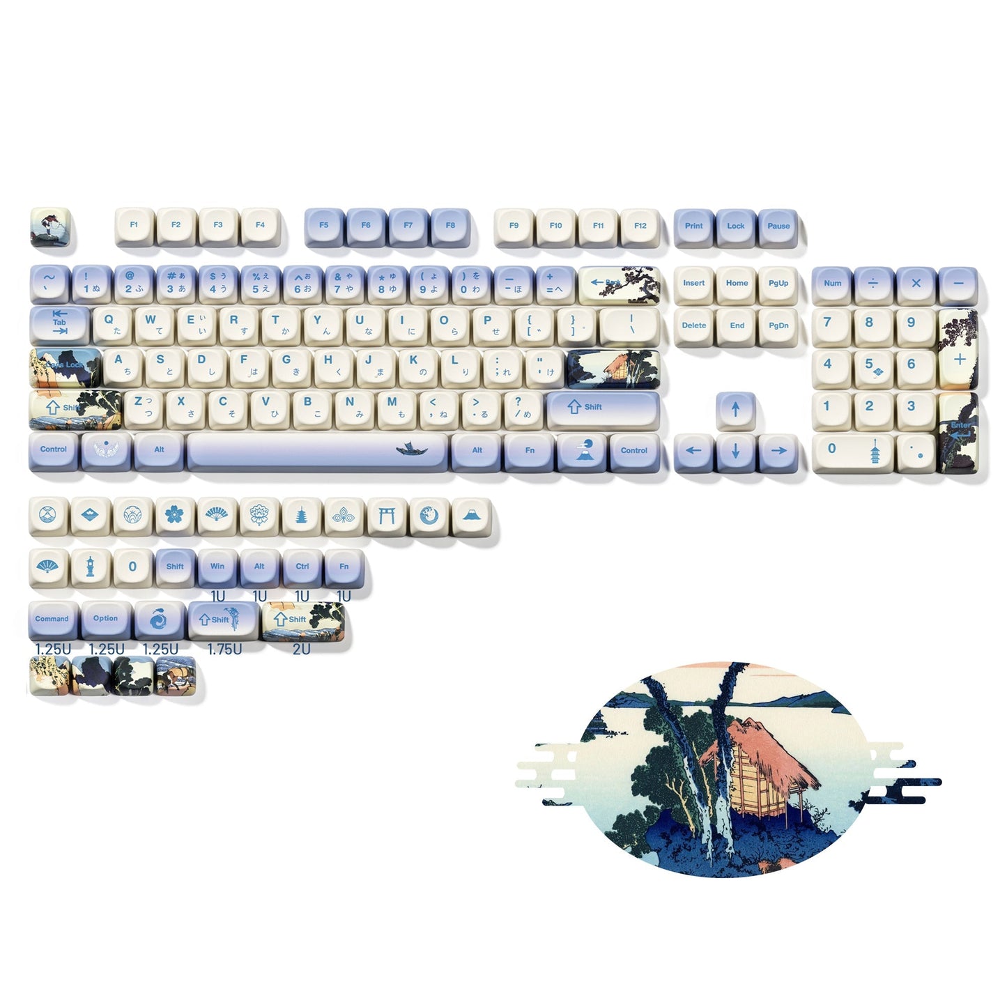 XVX U-kiyoe Fugaku (冨嶽) Series MOA Profile Dye-Sublimation PBT Keycap Set