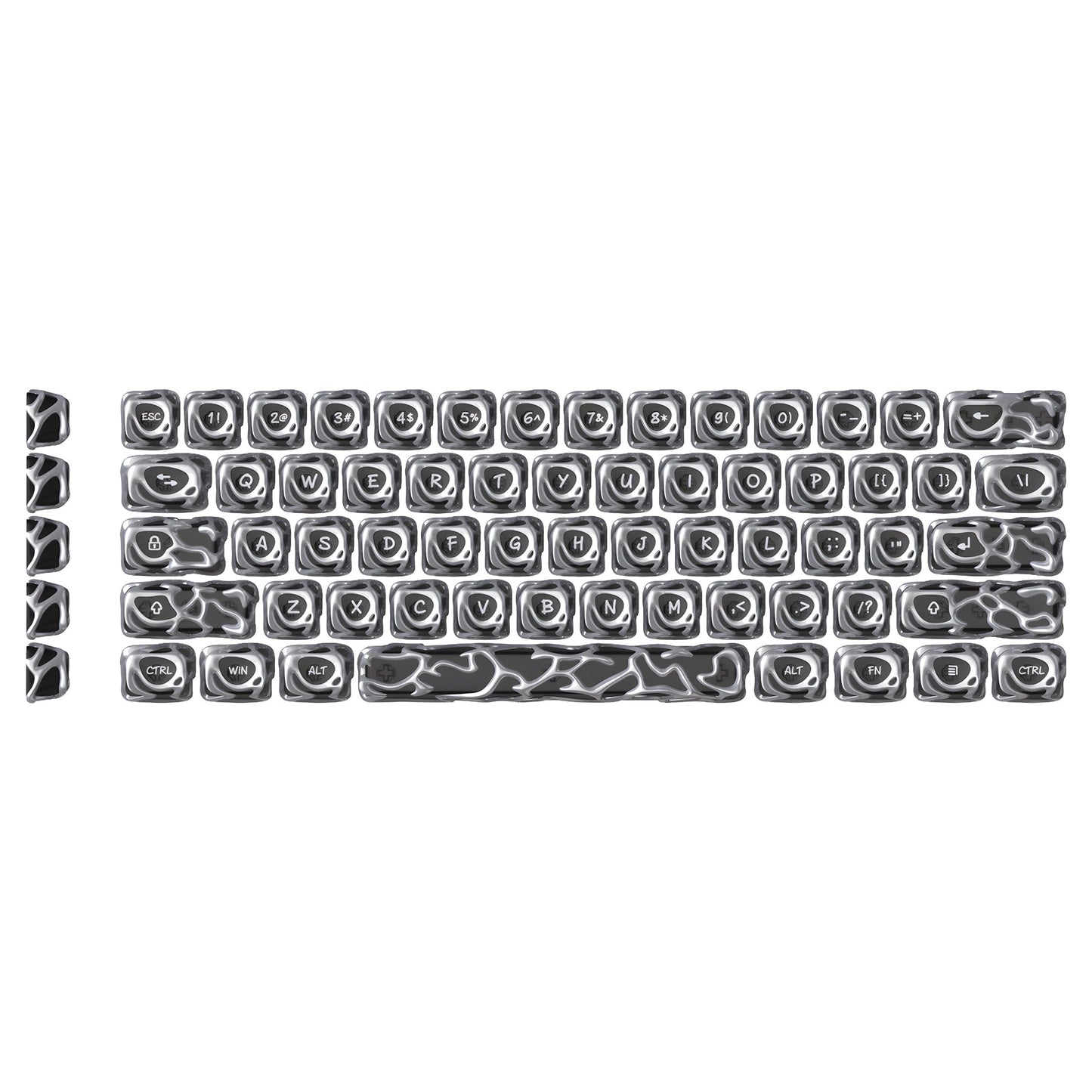 XVX Venom Themed Liquid Metallic Electroplating ABS+PC Keycap Set