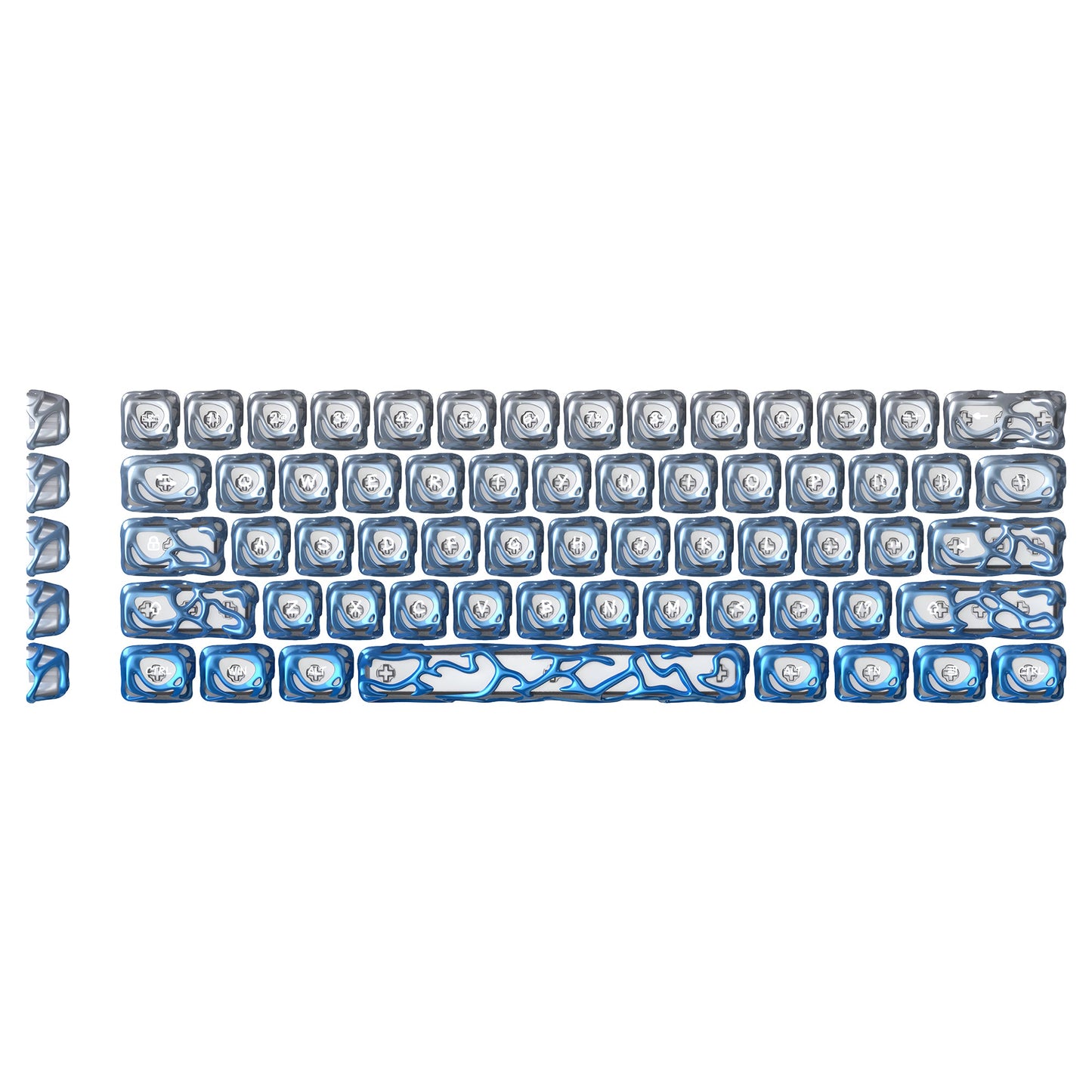 XVX Venom Themed Liquid Metallic Electroplating ABS+PC Keycap Set