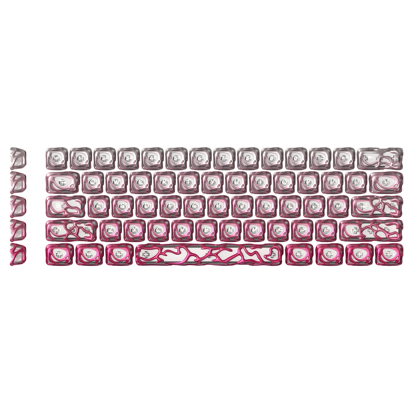 XVX Venom Themed Liquid Metallic Electroplating ABS+PC Keycap Set