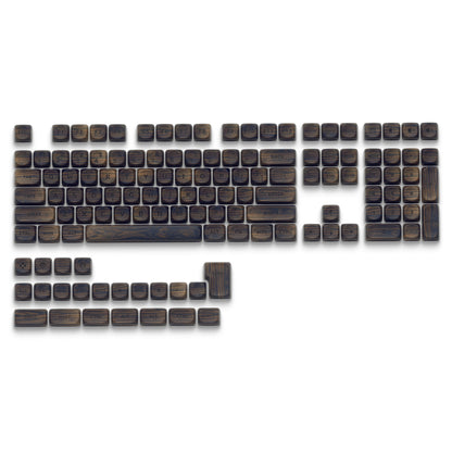 XVX Walnut Texture MOA  Profile Dye-Sublimation PBT 130-Key Keycap Set