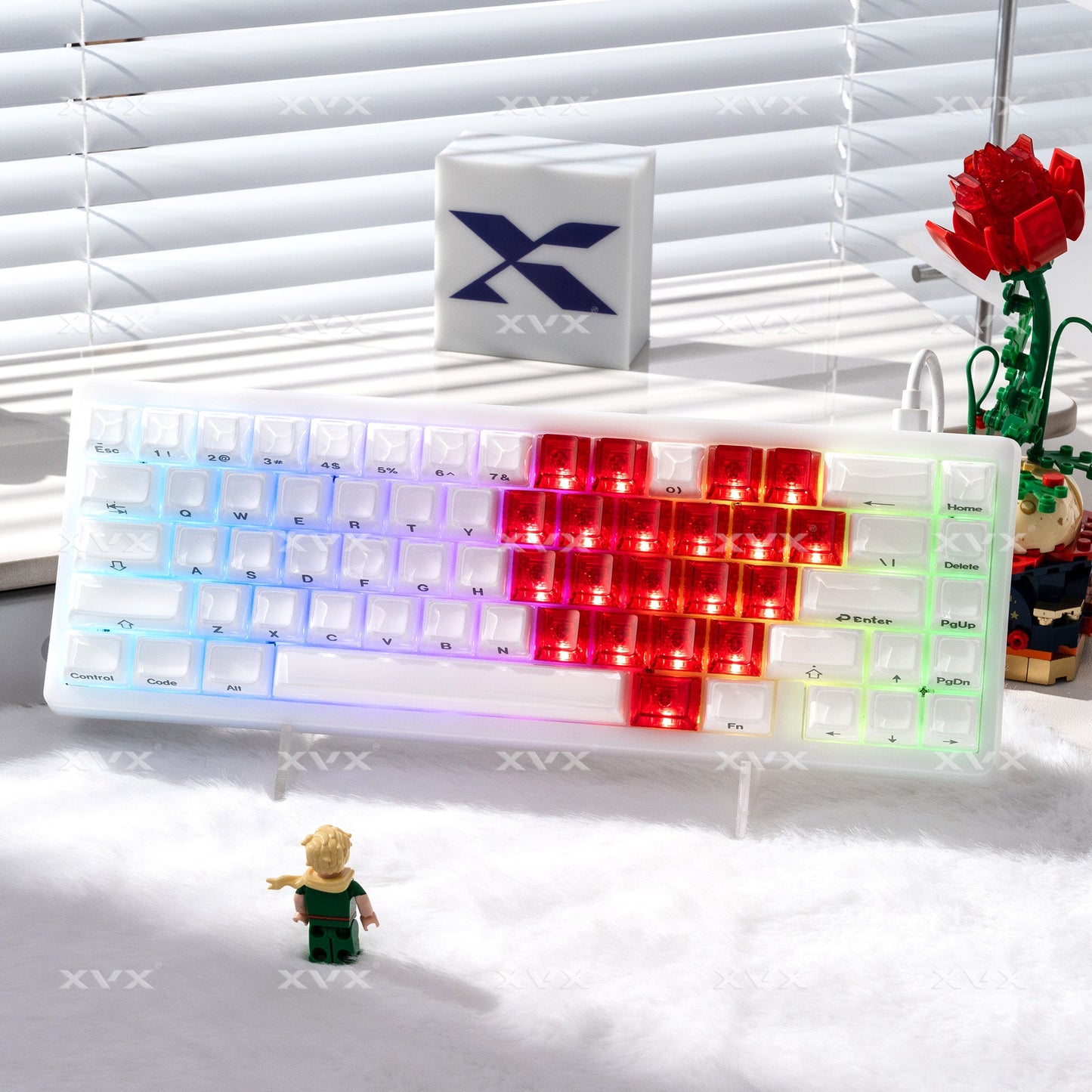 XVX Fizz 21-Key Heart Layout Cherry Profile Keycap Set