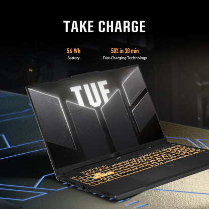 ASUS TUF Gaming F16 Gaming Laptop, 16” FHD+ 144Hz Ips-Level 16:10 Display, Intel® Core™ 5 210H, NVIDIA® Geforce RTX™ 4050, 16GB DDR5, 512GB Pcie Gen4 SSD, Wi-Fi 6, Win11 Home, FX607VU-SS53