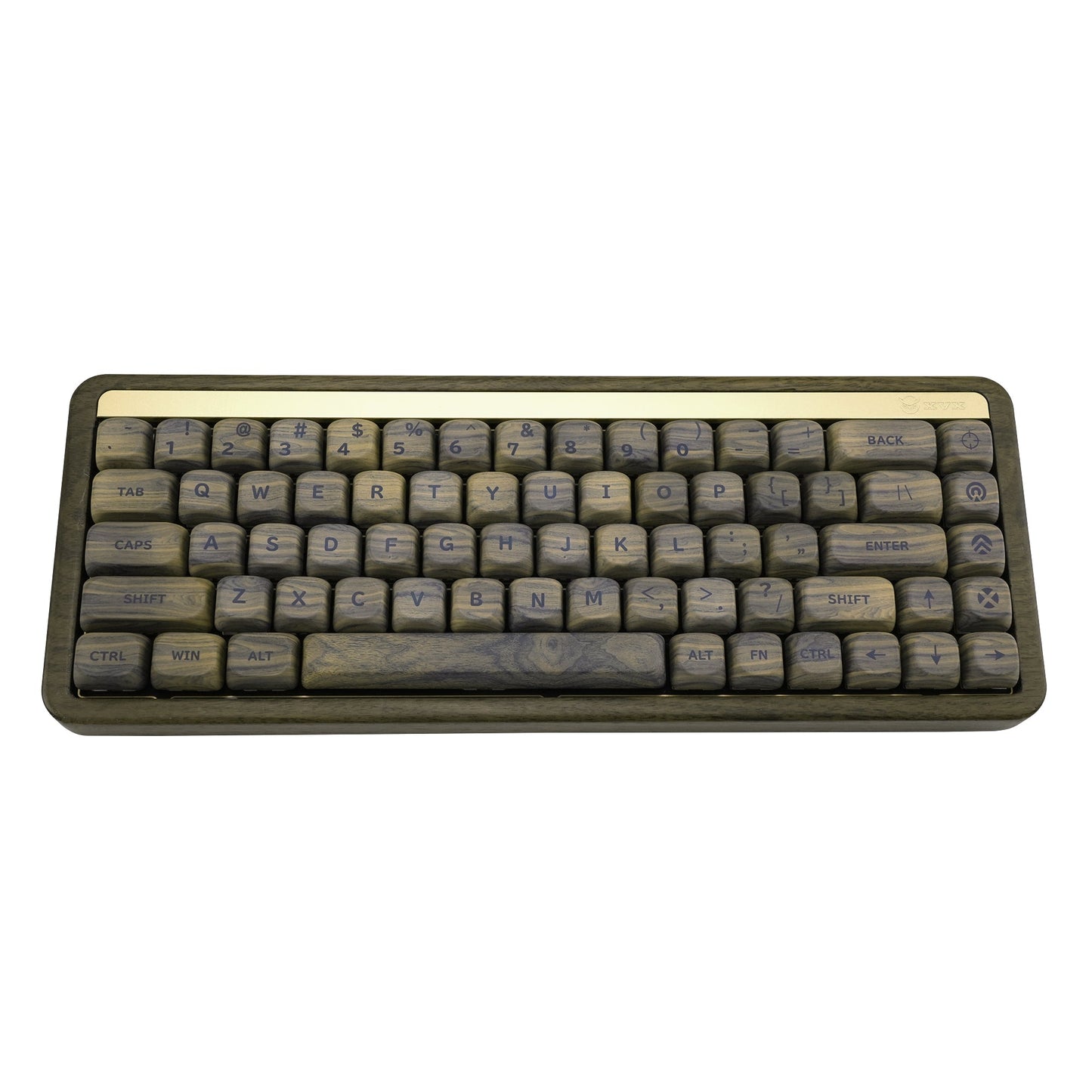 XVX Walnut Texture MOA  Profile Dye-Sublimation PBT 130-Key Keycap Set