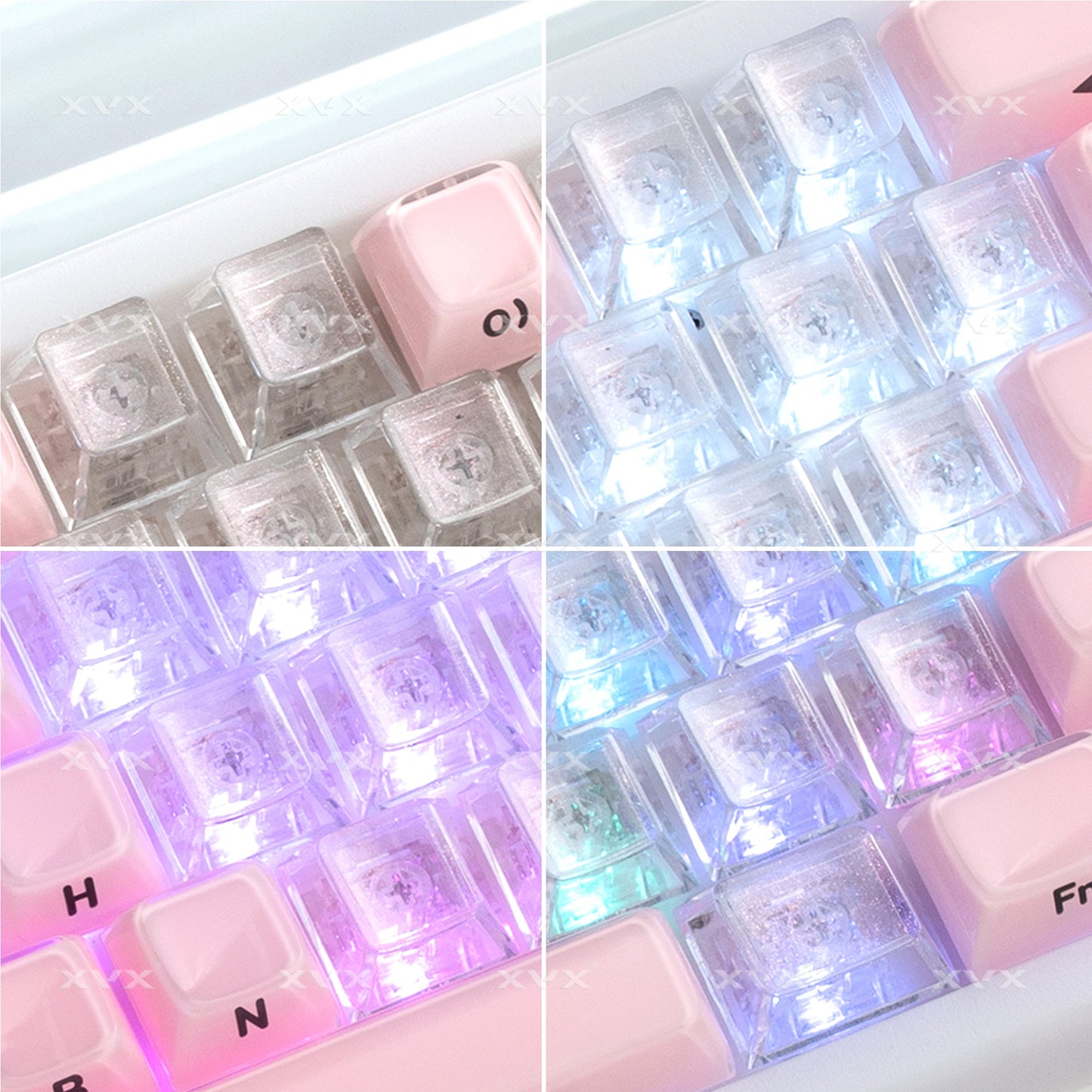 XVX Fizz 21-Key Heart Layout Cherry Profile Keycap Set
