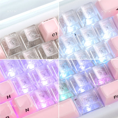 XVX Fizz 21-Key Heart Layout Cherry Profile Keycap Set