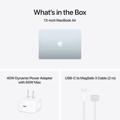 Apple 2026 Macbook Air 13-Inch Laptop with M5 Chip: Built for AI, 13.6-Inch Liquid Retina Display, 16GB Unified Memory, 512GB SSD, 12MP Center Stage Camera, Touch ID, Wi-Fi 7; Sky Blue