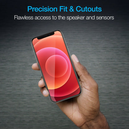 Naztech IntelliShield Tempered Glass Screen Protector with 3D Edge for the iPhone 12 Mini