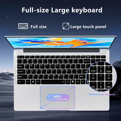 KUU 15.6-Inch Windows 11 Laptop with Intel Celeron, 8GB RAM, 256GB Storage for Students & Business