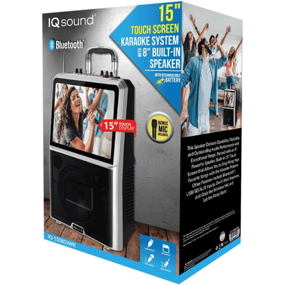 Supersonic 15" Touch Screen Karaoke System with 8" Built-in Speaker