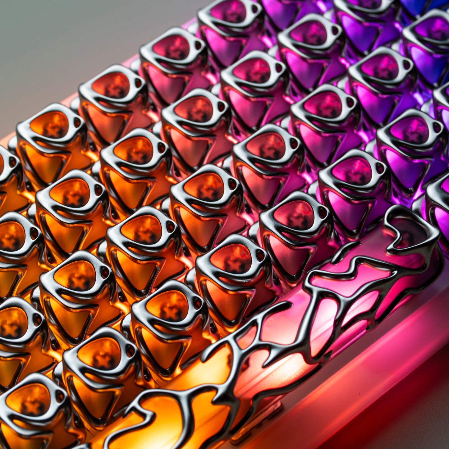 XVX Venom Themed Liquid Metallic Electroplating ABS+PC Keycap Set