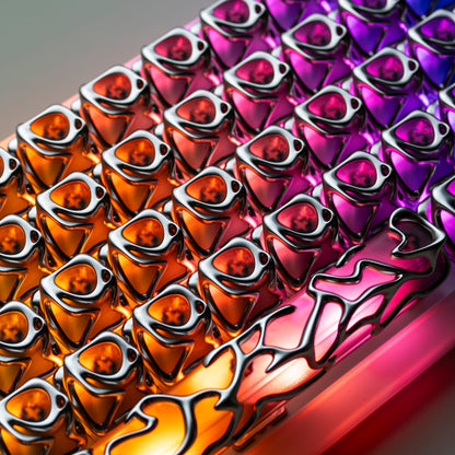 XVX Venom Themed Liquid Metallic Electroplating ABS+PC Keycap Set