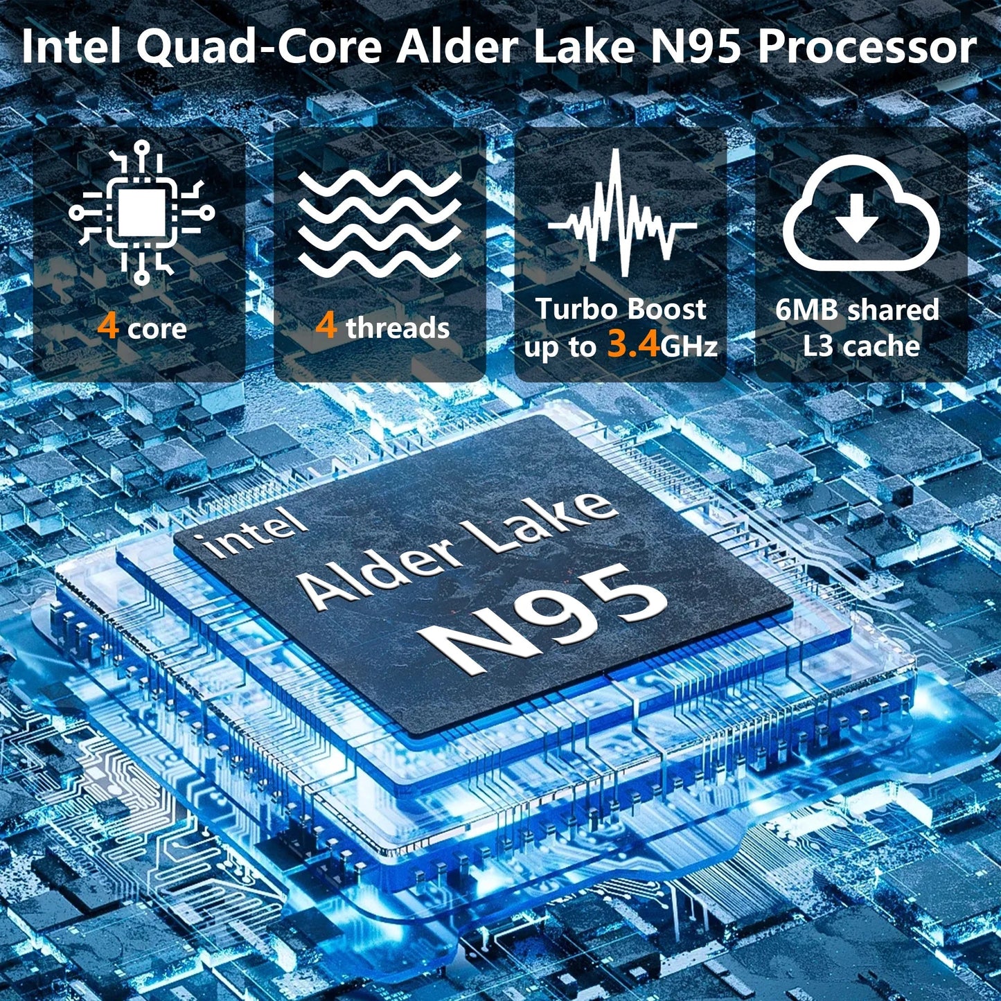 SANPTENT Laptop De 16 Pulgadas Con Windows 11 Pro, 16GB RAM, 512GB SSD Con Intel Alder Lake N95 De 4 Núcleos, Pantalla IPS FHD 1920X1200, Huella Digital, Teclado Retroiluminado, Ultradelgado Y Ligero