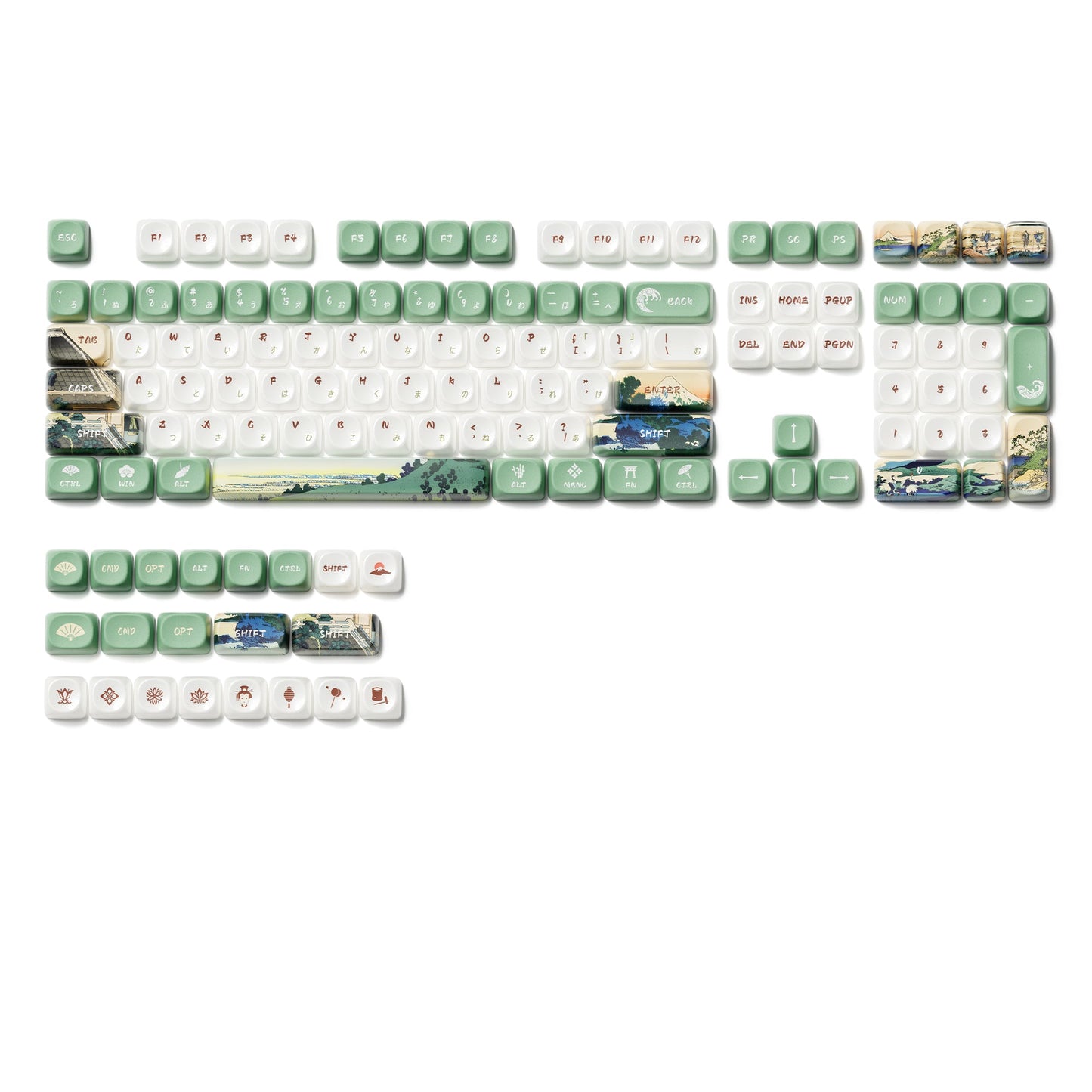 XVX U-kiyoe Fugaku (冨嶽) Series MOA Profile Dye-Sublimation PBT Keycap Set