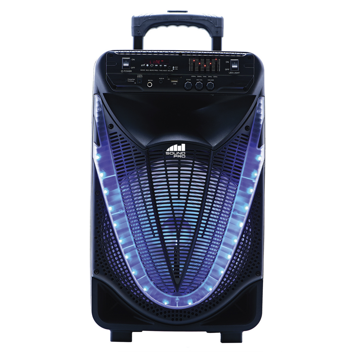 Naxa Portable 12 inch Bluetooth Party Speaker with Disco Light