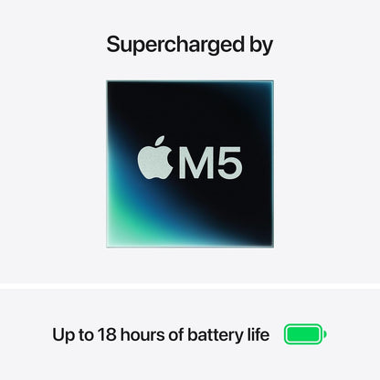Apple 2026 Macbook Air 13-Inch Laptop with M5 Chip: Built for AI, 13.6-Inch Liquid Retina Display, 16GB Unified Memory, 512GB SSD, 12MP Center Stage Camera, Touch ID, Wi-Fi 7; Sky Blue