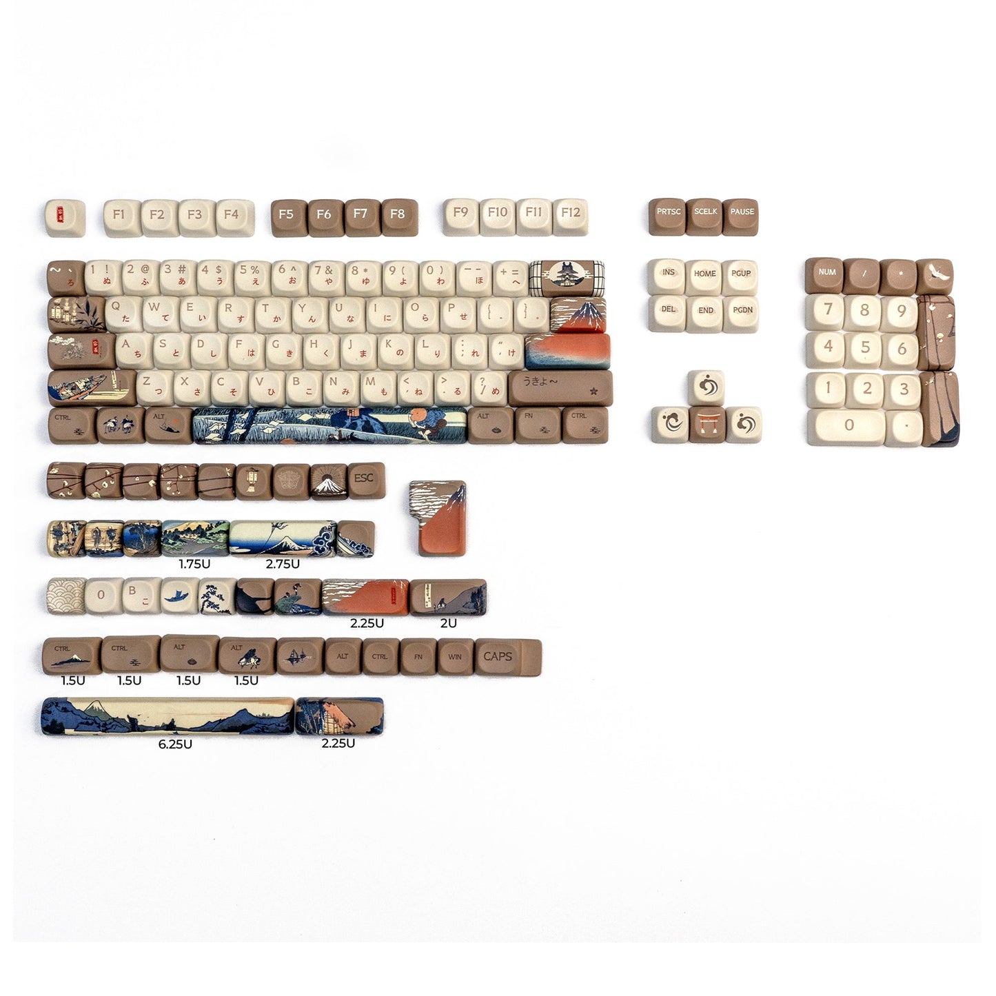 XVX U-kiyoe Fugaku (冨嶽) Series MOA Profile Dye-Sublimation PBT Keycap Set