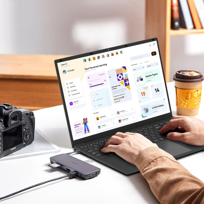 SANPTENT Laptop De 16 Pulgadas Con Windows 11 Pro, 16GB RAM, 512GB SSD Con Intel Alder Lake N95 De 4 Núcleos, Pantalla IPS FHD 1920X1200, Huella Digital, Teclado Retroiluminado, Ultradelgado Y Ligero